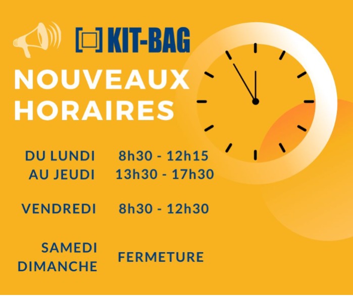 Nos nouveaux horaires