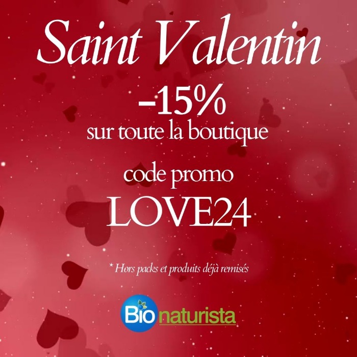 Saint Valentin 2024 avec le coup de cœur Bionaturista