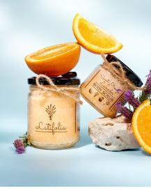 100% Natural Body Scrub with Sweet Orange and Lavender